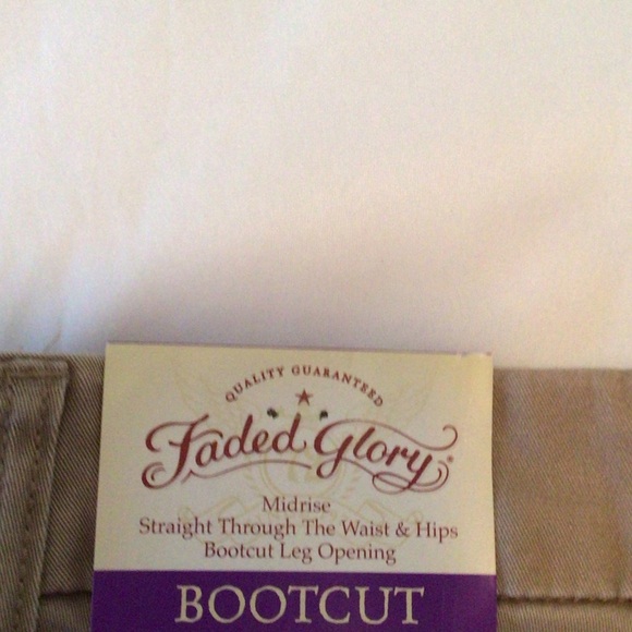 Faded Glory Women's Boot Cut Jeans - Khaki - Picture 5 of 7